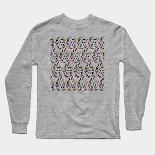 Music Notes | Musical | Warm Palette Long Sleeve T-Shirt